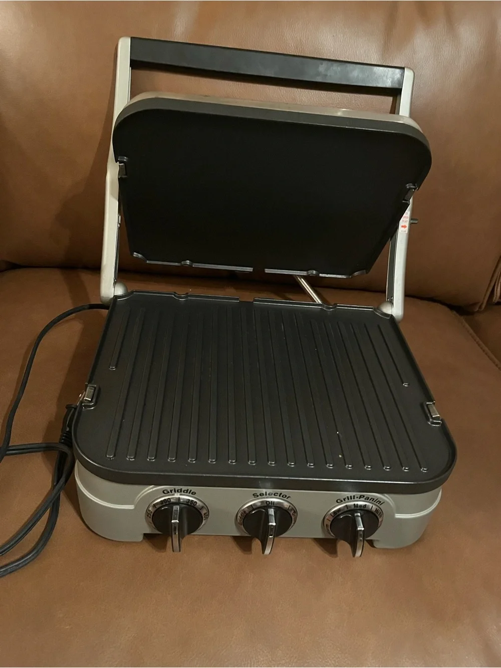 Cuisinart Stainless Steel Electric Grill, Griddle or Panini Press.